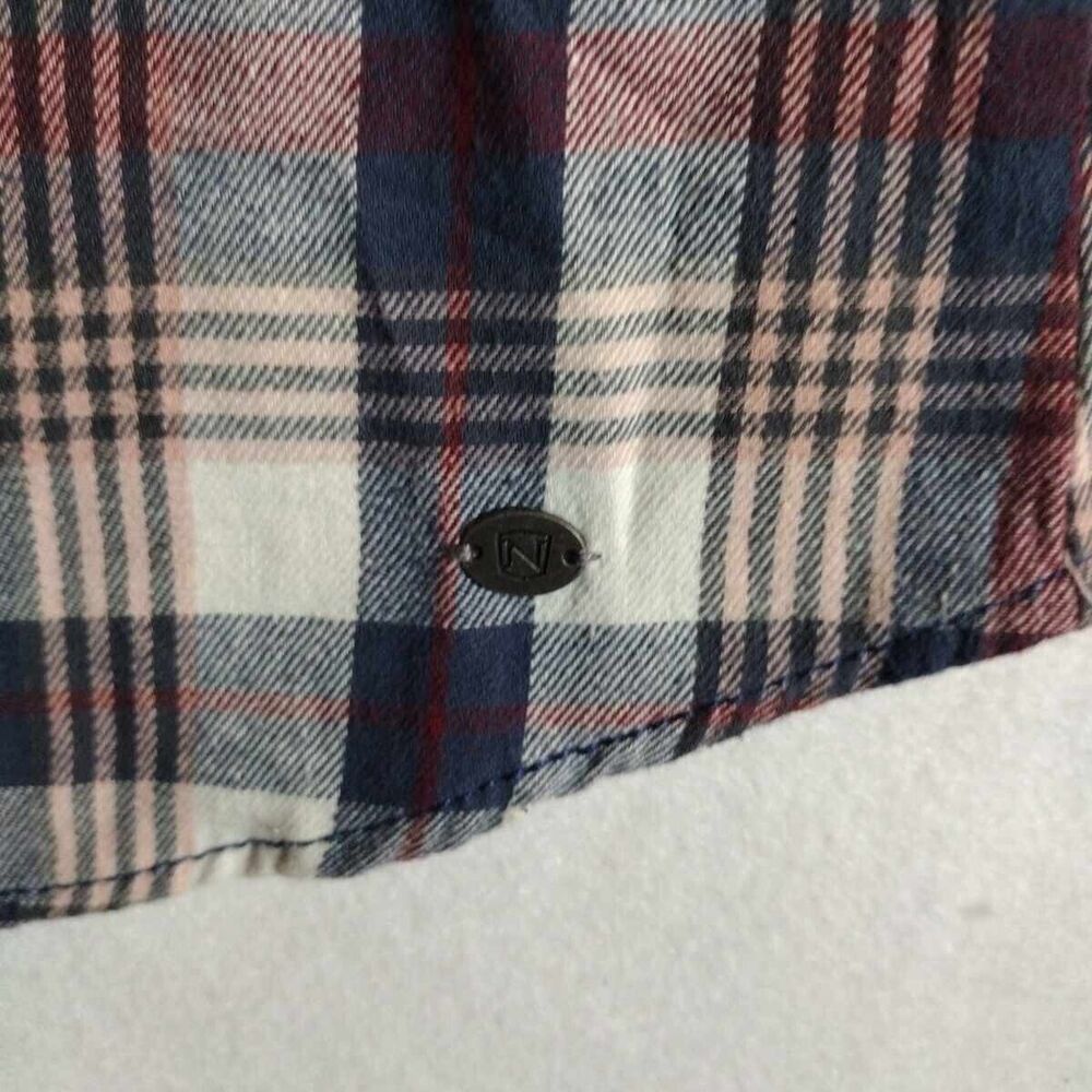 Noble Outfitters Shirt Plaid Fannel Womens Shirt Long Sleeve Size Medium - Picture 7 of 14